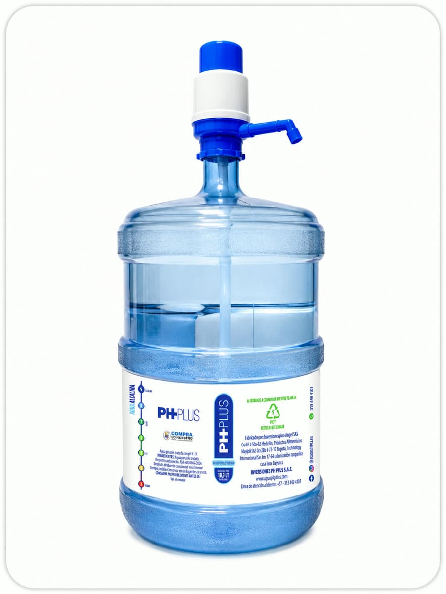 Kit inicial de botellón PH PLUS de 19 litros