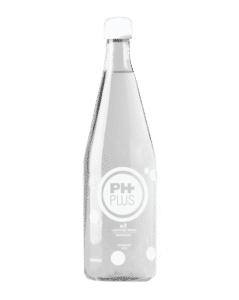 Agua PH PLUS en vidrio, la mejor agua alcalina en botella retornable
